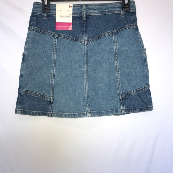 Colorblock Mid Rise Mini Skirt - Picture 7 of 8